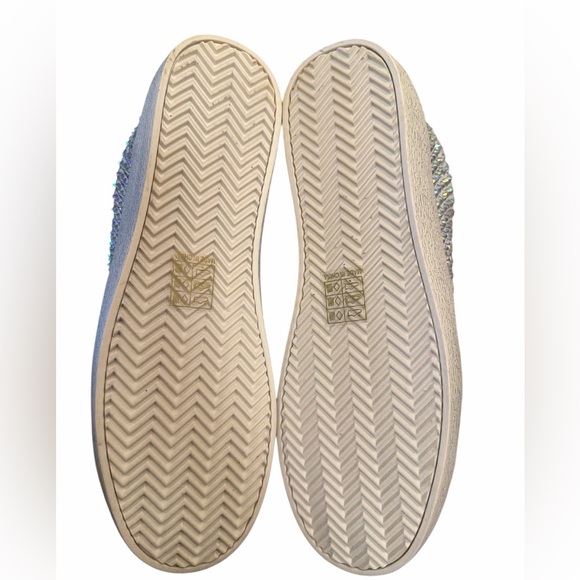 MiiM Rhinestone Sneakers Size 8.5 Gray White Lace Up Low Top Sparkle NEW - Picture 8 of 13